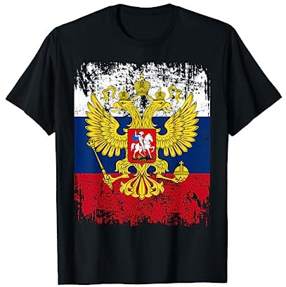 RUSSLAND Flagge Damen Herren Kinder RUSSLAND T-Shirt