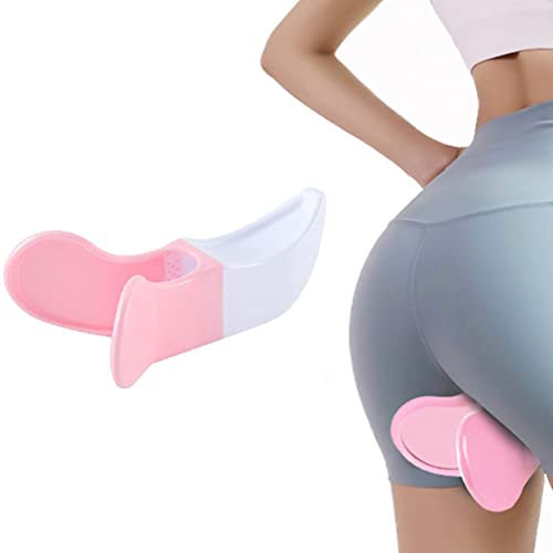Beckenbodenmuskeltrainer, Hillylolly Hüften Trainer, Beckenboden Trainer Damen, Adduktorentrainer Beine, Gesäßtrainer, Rosa Weiß,Yoga Fitnessgeräte,Für Frauen Geeignet,Kegel-Übung,Postpartale Erholun