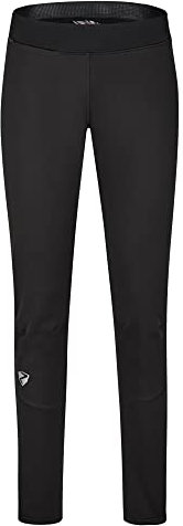 Ziener Damen Nura Softshell Hose Langlauf Tight winddichte elastische, Schwarz, 40 EU