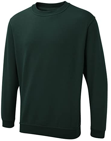 Uneek clothing Clásico para hombre, Verde botella, XXXL