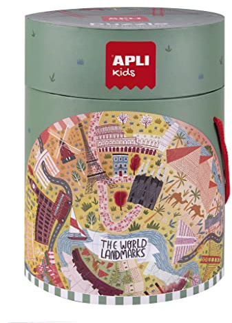APLI Kids 19135 Monuments Kreisförmiges Puzzle, Sehenswürdigkeiten