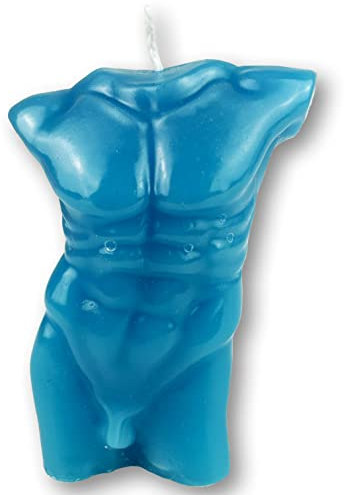 Body Candle Men blue - Magische Kerze mit Ritual Anleitung - Voodoo, Hexerei - Frieden, Heilung, Gerechtigkeit, Fokus