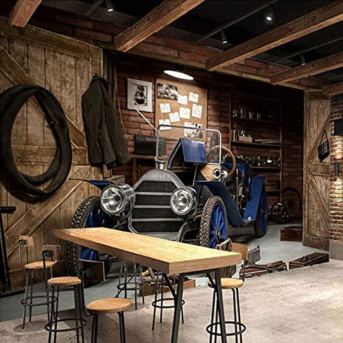 Retro Cooles Auto Fototapete 3D Wandbilder Selbstklebend Wandbilder Verschiedene Größen Muster Selbstklebende Wandbild Fototapete Kinder Kinderzimmer Dekoration Hintergrund Tapete Junge Mädchen Schla