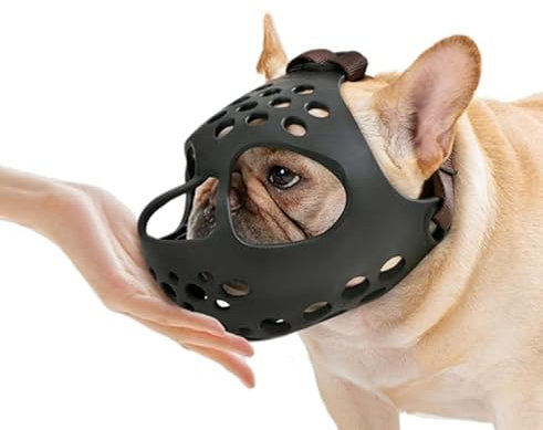 Maulkorb für Hunde, Shih Tzu mit kurzer Schnauze, weich, französische Bulldogge, Korb, Hundemaulkorb, verhindert Kauen, Bellen, Haustiere, Anti-Beiß, für kleine, mittelgroße und große Hunde