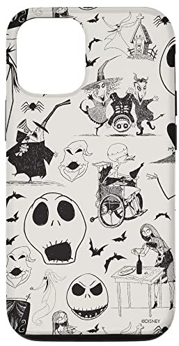 Hülle für iPhone 12/12 Pro Tim Burton's The Nightmare Before Christmas Tintendruck