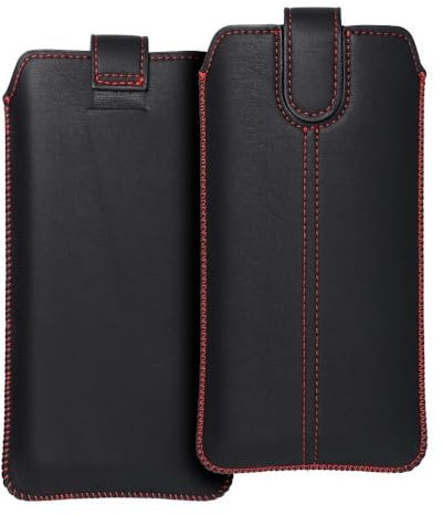Smartphone Tasche Handy Hülle Etui Soft Case Sleeve schwarz-rot für Asus ZenFone 11 Ultra