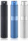Lulupack 10ml Atomizador de perfume, Botella de Spray de Viaje Para Colonia, Pulverizador Portátil Recargable (3 piezas, Negro, Plata, Azul)