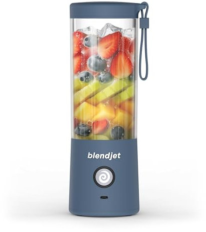 BlendJet Portable Blender for Smoothies & Shakes - 16oz BlendJet 2 Cordless Personal & Small Blender, USB-C Rechargeable & Self Cleaning - Quiet Mini Travel Blender with Stainless Steel Blade (Cloud)…