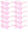 Sprinlot Herz Party Brille Rosa, 12 Paar Herz Party Brillen, Rosa Heart Shaped Brille, Sonnenbrille Herzform, Lustige Brille für Fasching Foto Requisiten Geburtstags