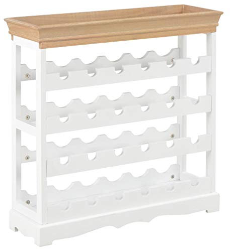 Generisch Weinregal Weißer MDF-Weinschrank 70 x 225 x 705 cm Möbel Schränke und Aufbewahrungsboxen (SPU:280065)