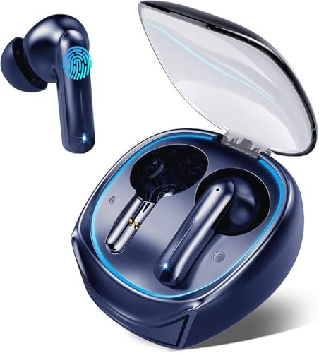 Bluetooth 5.3 Kopfhörer, Neue Kopfhörer Kabellos In Ear Kopfhörer mit ENC Noise Cancelling Mic, 40H Kabellose Kopfhörer Deep Bass IP7 Wasserdicht Wireless Earbuds, Bluetooth Ohrhörer LED Anzeige