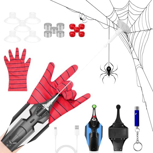 VIRIECH Spider Launcher, Launcher Handschuh Rollenspiel Coole Sachen Spaß Spielzeug Großartig für Männer und Jugendliche