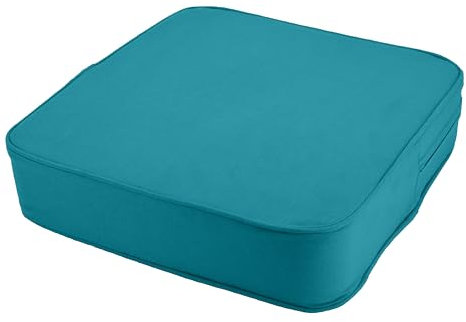 Orthopädisches Sitzkissen Minimalist - 100% Baumwolle mit Kaltschaum-Schaumstoff - Qualitatives Stuhlkissen - Feste Qualität - Waschbar (1, Petrol, 45x45x10cm)