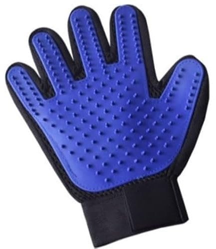 Grooming Glove/De-shedding Mitt For Cats, Dogs, Rabbits and more Silicone | All Hair Types | Easy to Use and Clean | Stress Free Fur Removal | Animal Grooming Tool | Pet Brush