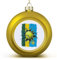 Goldener Tennisball, Sport, Ruanda-Nationen-Flagge, Weihnachtsball-Ornament – Ruanda-Flagge, Weihnachtsball, hängende Ornamente, Andenken, Souvenir für Weihnachtsbaum, Dekoration, saisonales