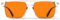 Goiteia Lunettes Anti-Lumière Bleue 100% Orange - Lunettes de Jeu Teintées Ambre pour un Meilleur Sommeil - Charnières à Ressort pour un Meilleur Confort