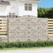 ShGaxin Gabione mit Hochbogen, Gabionenkörbe, Gabionen Hochbeet, Steinkorb, Gabionengitter, Drahtkorb Für Pflanzen, Kräuterspirale Für Garten, 300x50x200/220 cm Verzinktes Eisen
