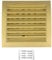 H&C VENT Gold Ventilation Grille with Slider and Insect Protection 6 x 6Inch / 150 x 150mm │ Vent Cover │ Extractor Air Vent Covers for Inside and Outside use │ Pipe Covers for Wall Door Window