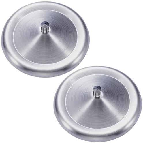 2 Pcs Reusable Metal Cup Cover Stainless Steel Home Drink Cup Lid Coffee Mug Cover for Kitchen Coffee Water Mug With Lid