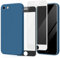 Tobfit 3 in 1 Silicone Coque pour iPhone SE 2020 / iPhone 8 / iPhone 7 / iPhone SE 2022 avec 2 Pièces Verre Trempé, Étui en Silicone avec Doublure en Microfibre Douce Protection Case 4,7