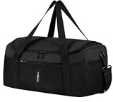Samsonite TA Revolution - Faltbarer Kabinentasche Klein, Leicht & Kompakt, Reisetasche mit reflektierenden Details, 40 x 25 x 20 cm, 0.30 kg, Schwarz