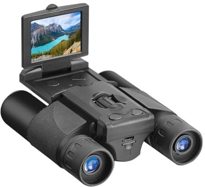 Bosiyrggrl Appareil Photo Numérique Portable DT10 avec Fonction D'Enregistrement Vidéo et Photo, Zoom Numérique 8X, Jumelles Télescope pour L'Observation des Oiseaux A.