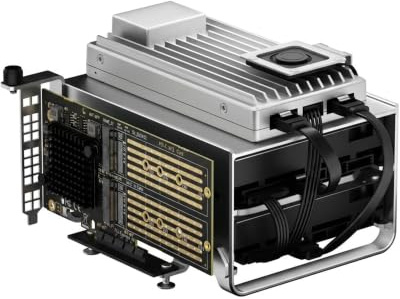zimaboard 2 832 Pro Mini NAS Bundle con Adaptador PCIe Dual NVMe – Intel N150 Quad-Core, 8GB RAM, Doble 2.5G LAN, NAS All-Flash Expandible y Servidor Cloud Personal