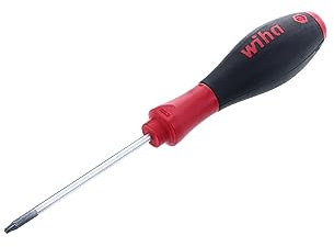 Wiha Schraubendreher SoftFinish® TORX® Tamper Resistant (mit Bohrung) mit Rundklinge (01300) T10H x 80 mm