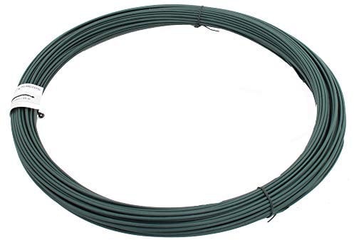 Alberts 530181 Spanndraht | verzinkt, grün kunststoffbeschichtet | Draht-Ø 3,1 mm | Länge 55 m