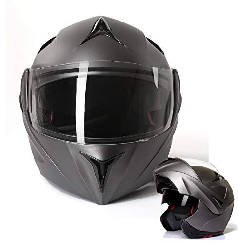 Klapphelm Integralhelm Motorradhelm CMX Prometheus matt grau Größe XL