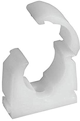 Merriway BH04498 Abrazadera de Tubo de 15 mm, Blanco, 15 Pieces, Set