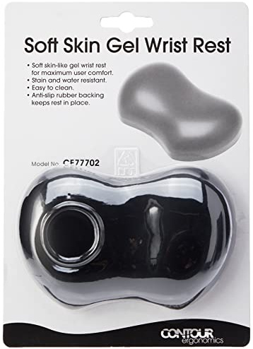 Contour Ergonomics Soft Skin Gel Wrist Rest - Black