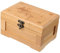 lyws 15 x 10 x 7 cm Bambus Schmuck Aufbewahrungsbox mit Schloss