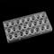 VAK beidseitig 24 Mulden Ball Form Pralinenform Polycarbonat quadratisch Candy Tablett Jelly Form Hard spritzgegossener PC Schokolade Backformen Bakeware Pfanne – 27,5 x 13,5 x 4,7 cm