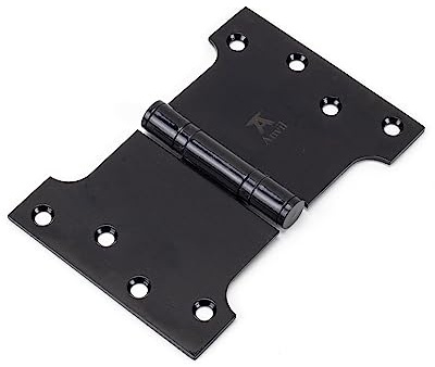 From The Anvil Black 4 Inch x 4 Inch x 6 Inch Parliament Hinge (Pair) ss