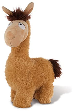 NICI La-La-Lama Lounge Kuscheltier Lama Luis, 35 cm-Plüschtier für Mädchen&Jungen-Flauschiges Stofftier zum Kuscheln, Spielen & Schlafen, beige/braun, 42249