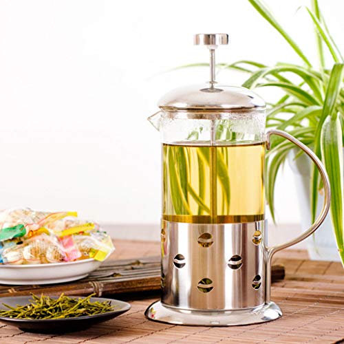 350 ml / 3-cup Stainless Steel Glass Cafetière French Filter Coffee Press Plunger & Tea Maker