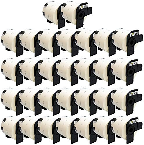 Yellow Yeti 30x DK-11209 29 x 62mm Adress-Etiketten kompatibel für Brother P-Touch QL-500 QL-570 QL-700 QL-710W QL-720NW QL-800 QL-810W QL-820NWB QL-1050 QL-1060N QL-1100 QL-1110NWB | 800 Stück/Rolle