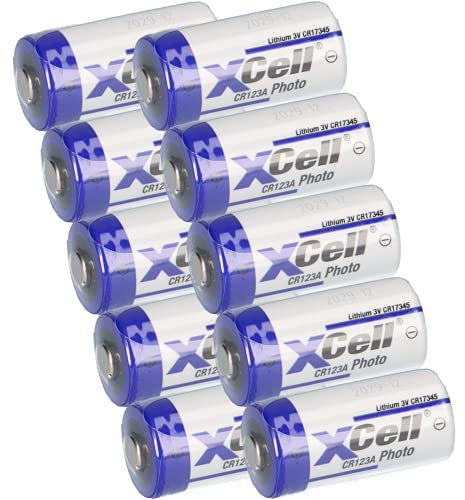 10x CR123 CR123A DL123A Batterien 3V 1550mAh CR17345 Ultra Lithium Foto für Digitalkamera, Alarmanlagen, Sicherheitstechnik, Rauchmelder, Taschenlampen AKKUman Set (10er)