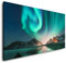Polarlichter 120x 60cm Panorama Leinwand Bild XXL Format Wandbilder Wohnzimmer Wohnung Deko Kunstdrucke