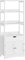 VASAGLE Badschrank, vielseitig einsetzbares Badregal mit 5 Etagen, Badezimmerschrank aus Holz, 32,5 x 60 x 154 cm (T x B x H), weiß BBC67WT