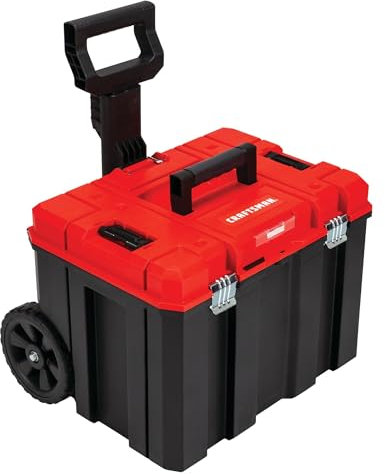 CRAFTSMAN VERSASTACK CMST17835 Werkzeugkoffer mit Rädern, abschließbar, rot, 50,8 cm