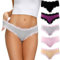 COMSOFT Unterwäsche Damen Baumwollhöschen Soft Stretchy Hipster Slips Sortiert 5er Pack (Mehrfarbig Briefs D, M)