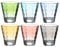 LEONARDO HOME 025906 OPTIC Lot de 6 verres assortis Couleurs pastel 215 ml 215 ml