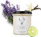 Hagi Mysterious Lavender Sojakerze, Lavendel Kerze im Glas, Blumenduft, Lavendelöl, Brenndauer ca. 75 h, Bergamotteöl, Vegan, Sojawachs, Natürlich