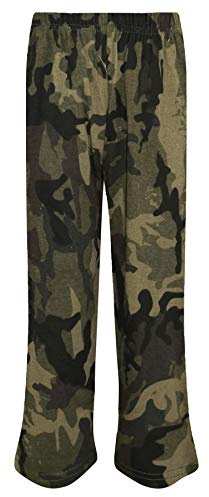 A2Z 4 Kids Girls Palazzo Printed Flared Wide Leg High Waist Long Pants - Palazzo Camo Green 7-8