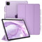 FINTIE Coque pour iPad Pro 11 Pouces 2022/2021 (4ème/3ème Génération) - [Rangement de Stylet] Etui Transparent Mat Housse Léger, Cover Aussi pour iPad Pro 11 2020/2018, Lavande