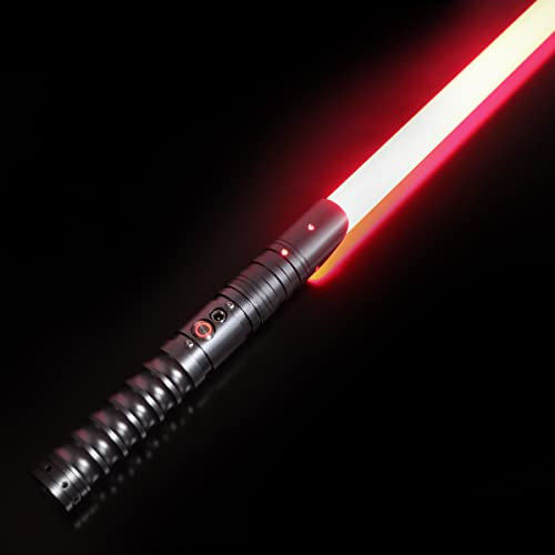 SABER KING FX - Alpha Upgrade Lightsaber - Sabre laser RGB Duell Kraft FX - 12 couleurs RVB - 9 fonts de son - Sabre laser FX - No038