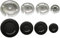Indesit - Ariston - Hotpoint - Whirlpool - Kit 4 bruciatori Defendi completi di piattelli spartifiamma per cucina piano cottura 4 fuochi - Made in Italy - IN01