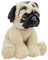 Teddys Rothenburg Kuscheltier Mops 30 cm sitzend Hund Plüschhund
